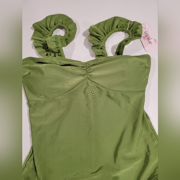Green One-Piece Swimsuit NWT - Picture 2 of 3